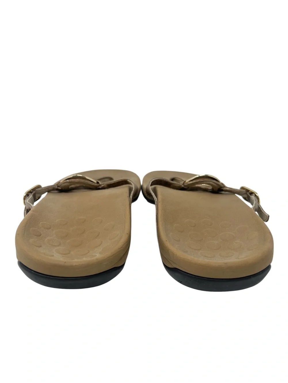 Vionic  Metallic Tan Ring-Accent Thong Sandals